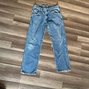 Wrangler Men's Light Blue Straight Jeans